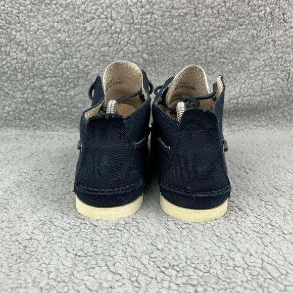 The Generic Man Boat Shoe Men 8 Navy Blue White Casual Dress Shoreman Mid Boot 1 - Picture 6 of 10